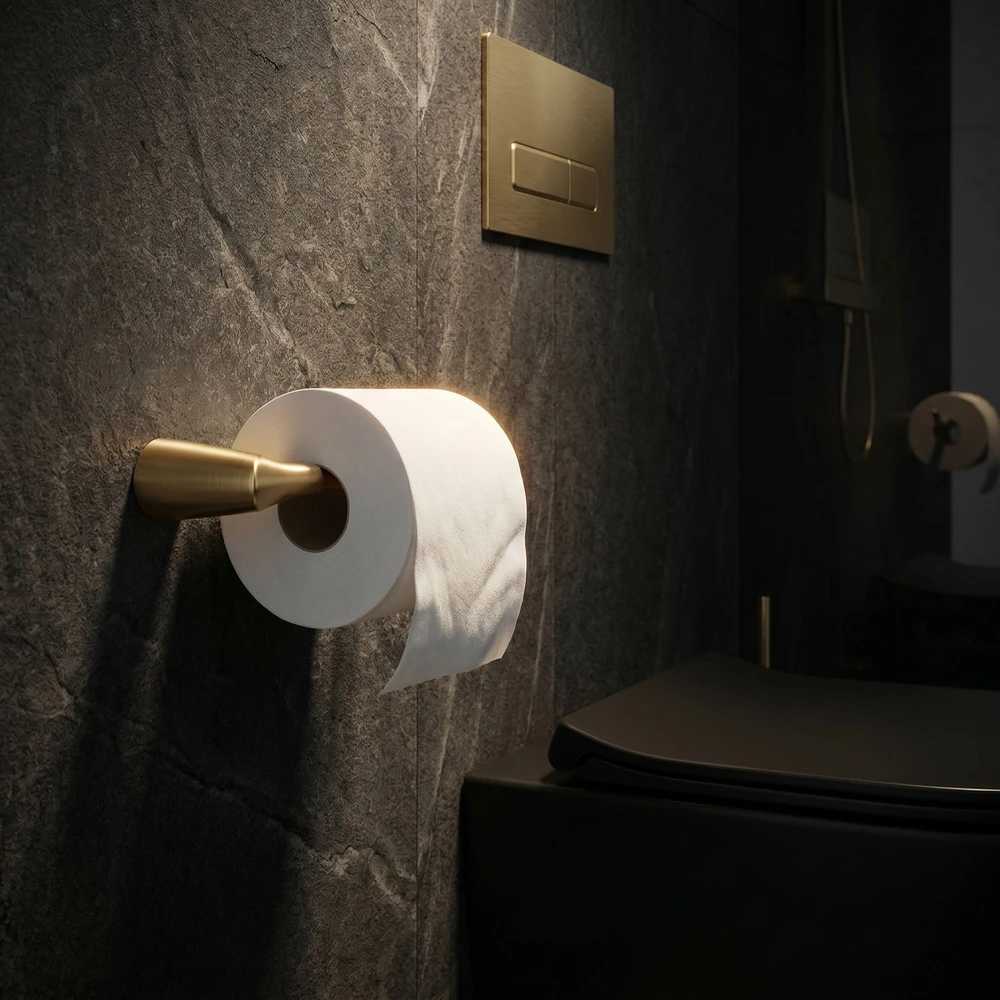 Tualetinio popieriaus laikiklis Rea Vibe 16205, Brushed Gold