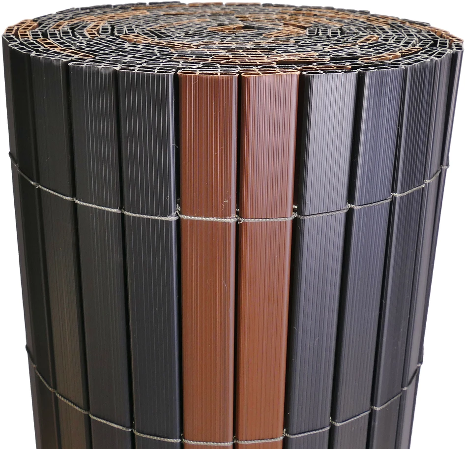 Tvoros / balkono uždanga PVC Regular, 150 x 500 cm, pilka/ruda