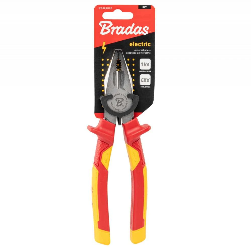 Universalios replės Bradas ELECTRIC HOME & GARAGE, 210 mm 1 kV VDE