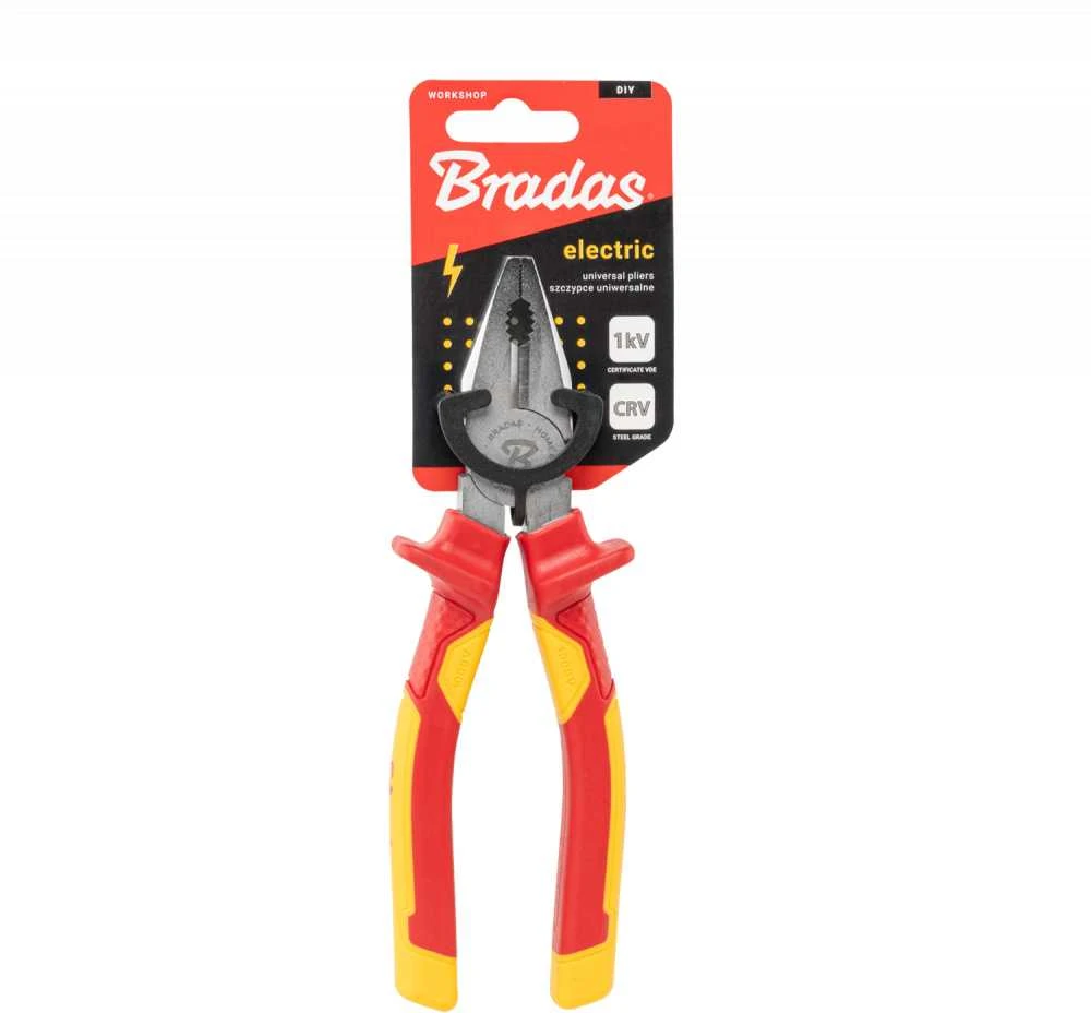 Universalios replės Bradas ELECTRIC HOME & GARAGE, 185 mm 1 kV VDE