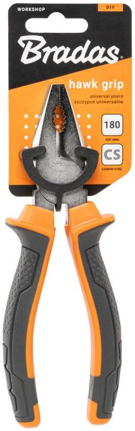 Universalios replės Bradas HAWK GRIP HOME & GARAGE, 180 mm
