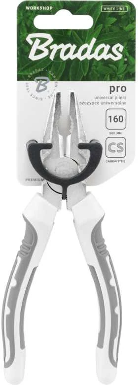 Universalios replės Bradas PRO Baltas LINE, 160 mm, nikeliuotos