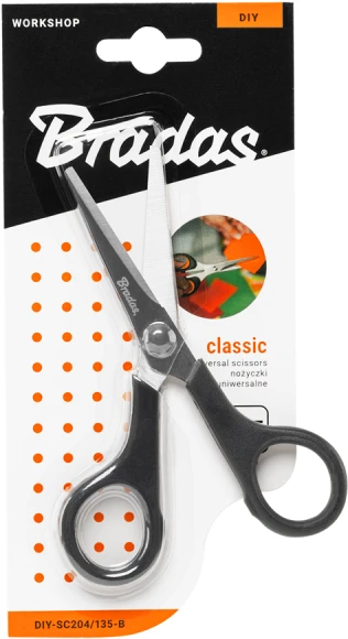 Universalios žirklės Bradas CLASSIC HOME & GARAGE, 135 mm
