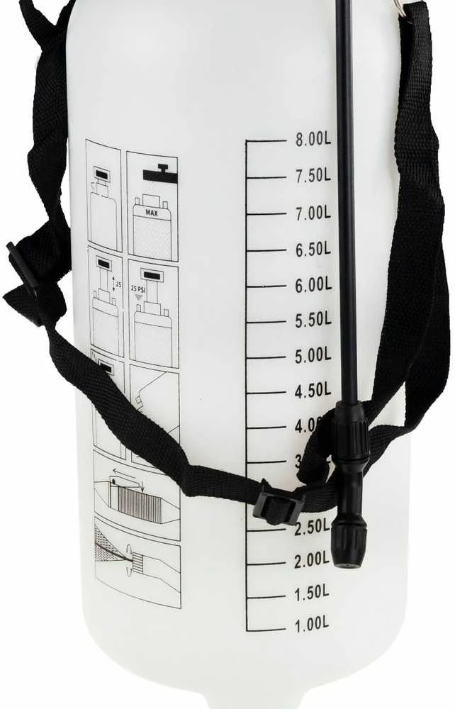 Universalus sodo purkštuvas, 8 L