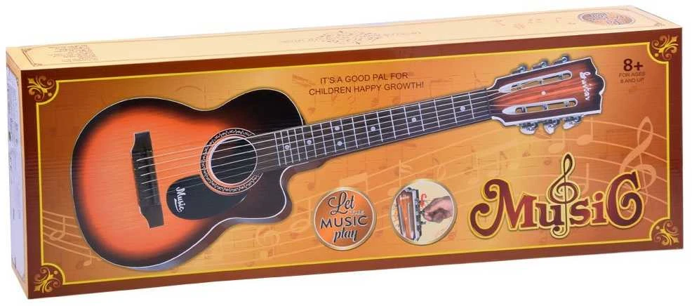 Vaikiška 6 stygų gitara, šviesi