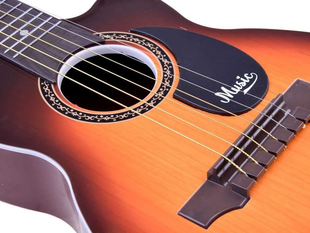 Vaikiška 6 stygų gitara, šviesi
