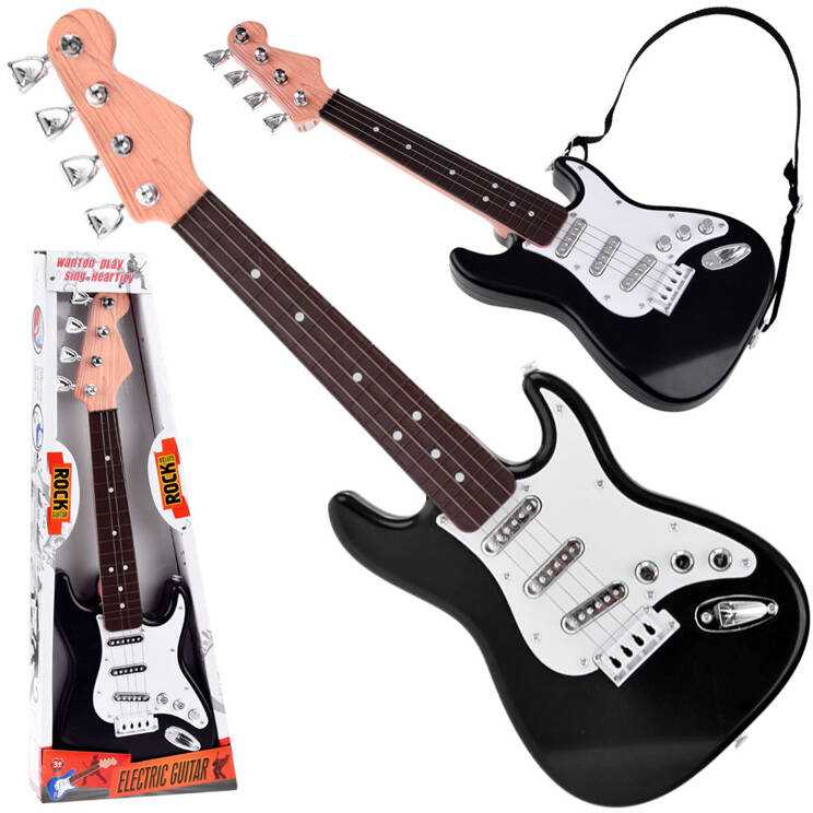 Vaikiška elektrinė gitara, juoda