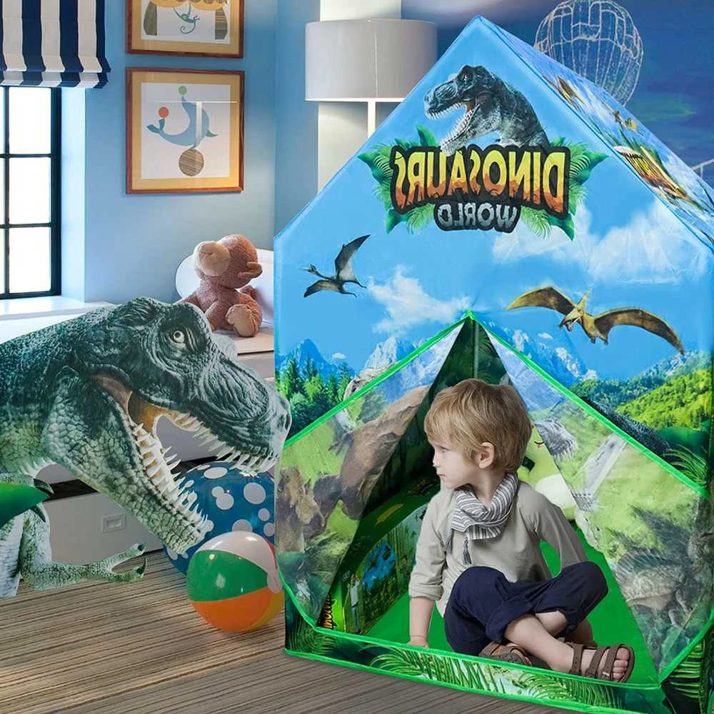 Vaikiška palapinė-namelis "Dinozaurai"