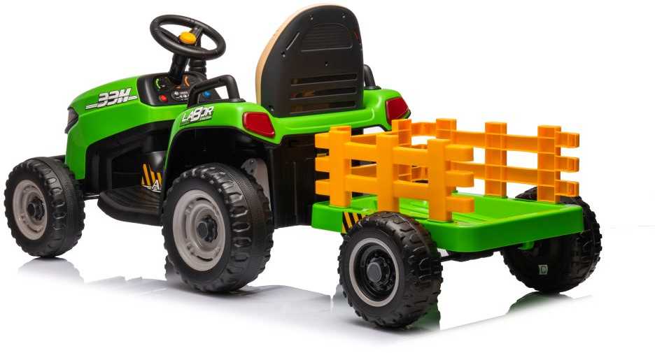 Vaikiškas elektromobilis Traktorius BBH-030, žalias