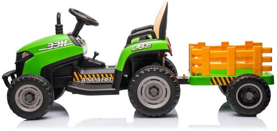 Vaikiškas elektromobilis Traktorius BBH-030, žalias