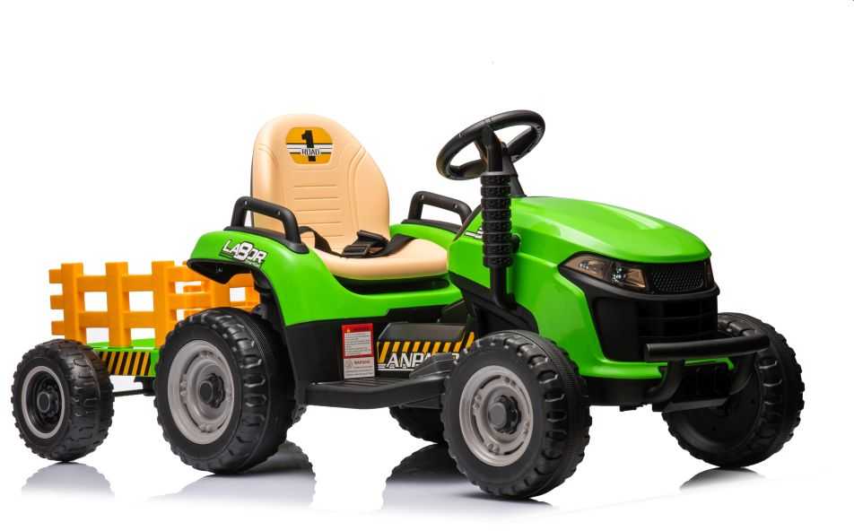 Vaikiškas elektromobilis Traktorius BBH-030, žalias