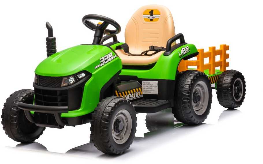 Vaikiškas elektromobilis Traktorius BBH-030, žalias