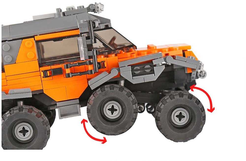 Vaikiškas konstruktorius Off-Road visureigis, 529 detalės