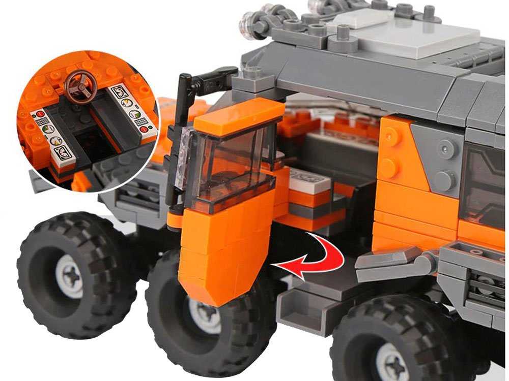Vaikiškas konstruktorius Off-Road visureigis, 529 detalės
