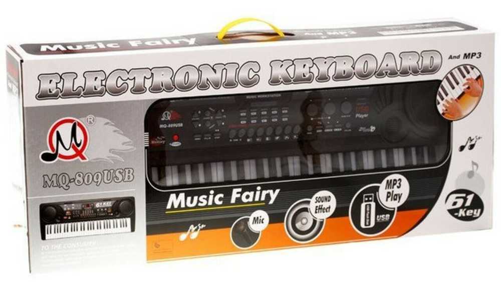 Vaikiškas pianinas MQ-809 USB su mikrofonu