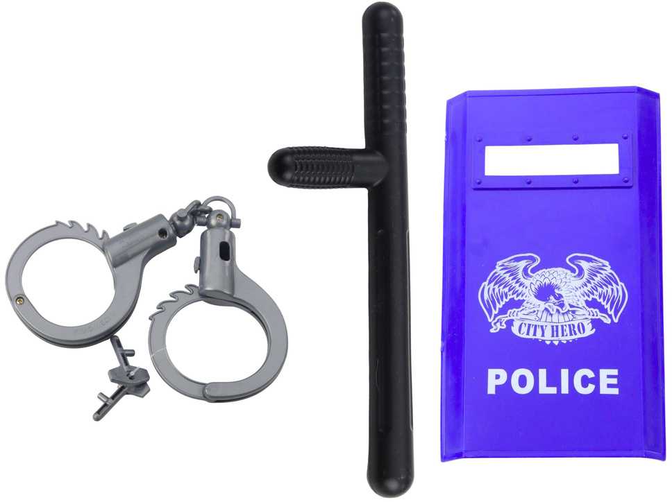Vaikiškas policijos žaislų rinkinys, 9 el.