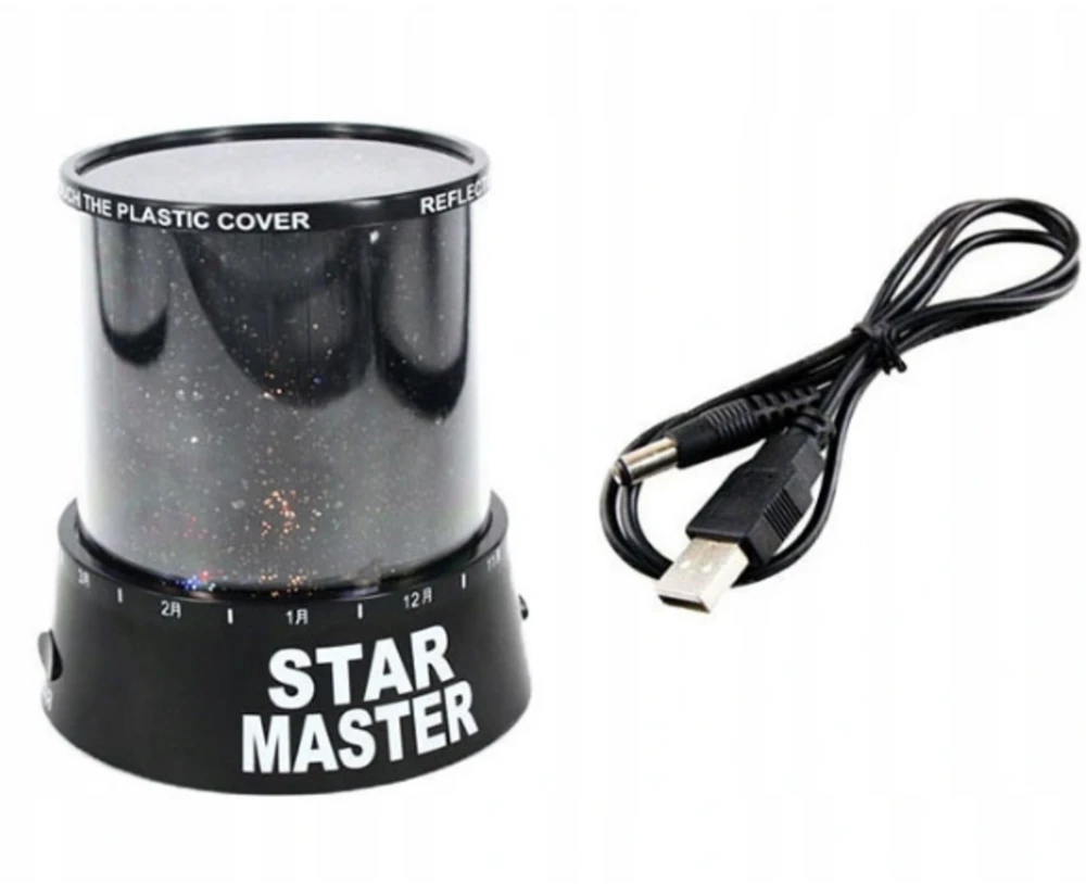 Vaikiškas šviestuvas - žvaigždžių projektorius Star Master