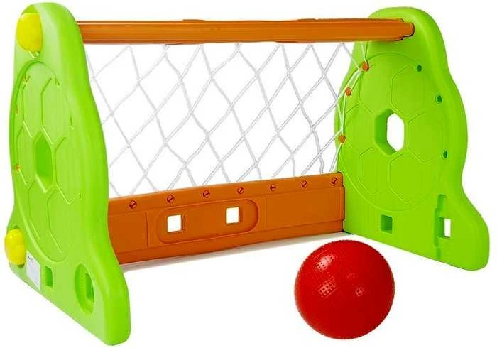 Vaikiški futbolo vartai, žali/oranžiniai