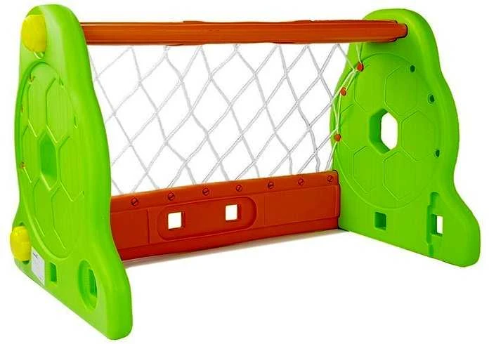 Vaikiški futbolo vartai, žali/oranžiniai