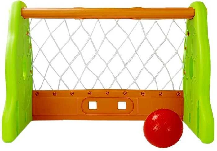 Vaikiški futbolo vartai, žali/oranžiniai