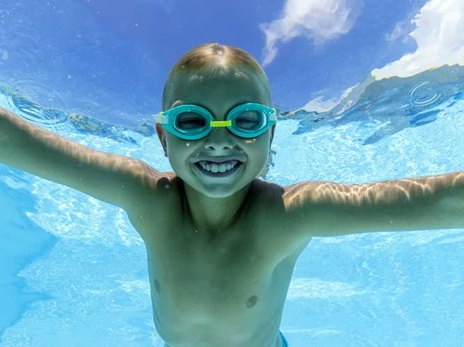 Vaikiški plaukimo akiniai Bestway Aqua Burst, žali