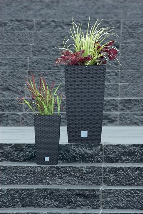 Vazonas RATO SQUARE su įdėklu, 61 cm, anthracite
