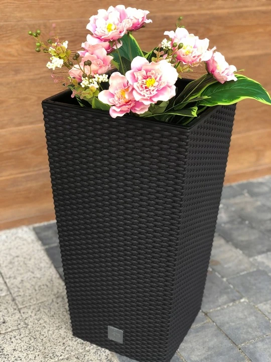 Vazonas RATO SQUARE su įdėklu, 61 cm, anthracite