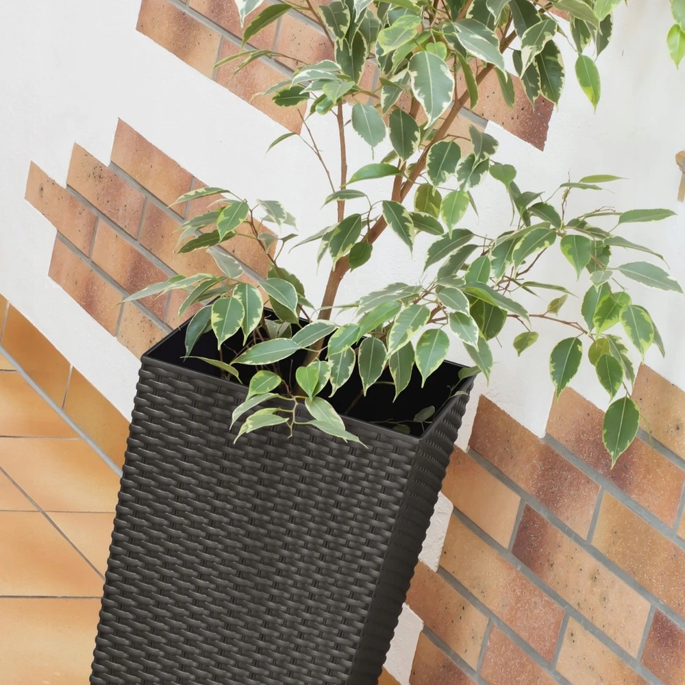 Vazonas RATO SQUARE su įdėklu, 61 cm, anthracite