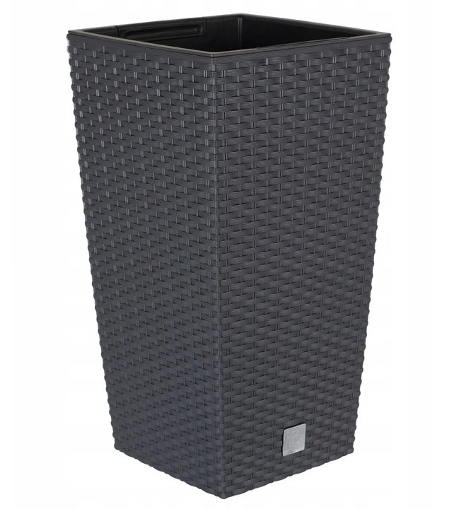 Vazonas RATO SQUARE su įdėklu, 61 cm, anthracite
