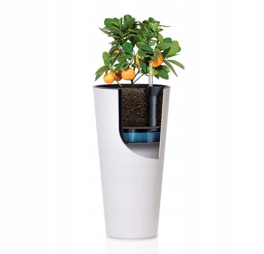 Vazonas Tubus Slim Shine, 200 mm
