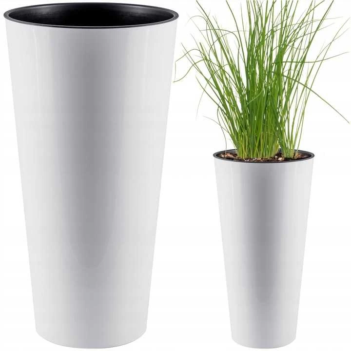 Vazonas Tubus Slim Shine, 200 mm