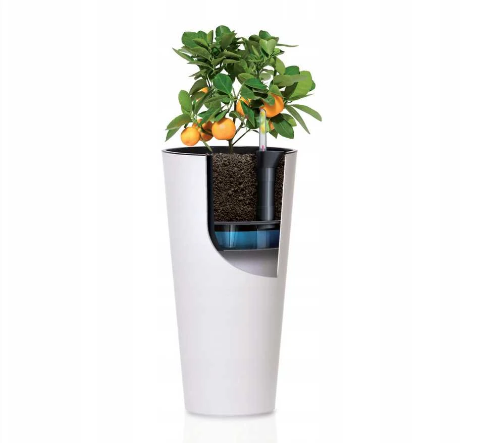 Vazonas Tubus Slim Shine, 200 mm
