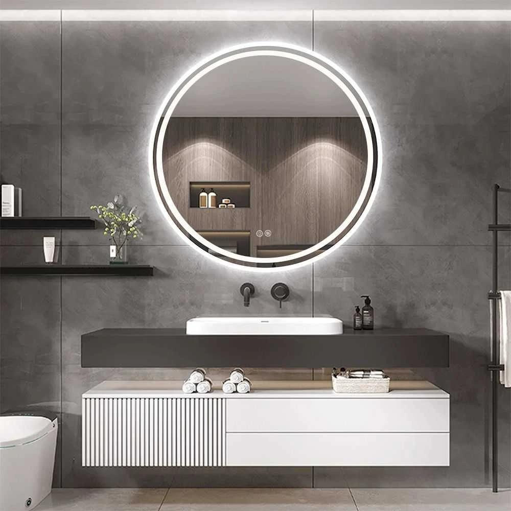Veidrodis BAS LED, Chrome, 80 cm