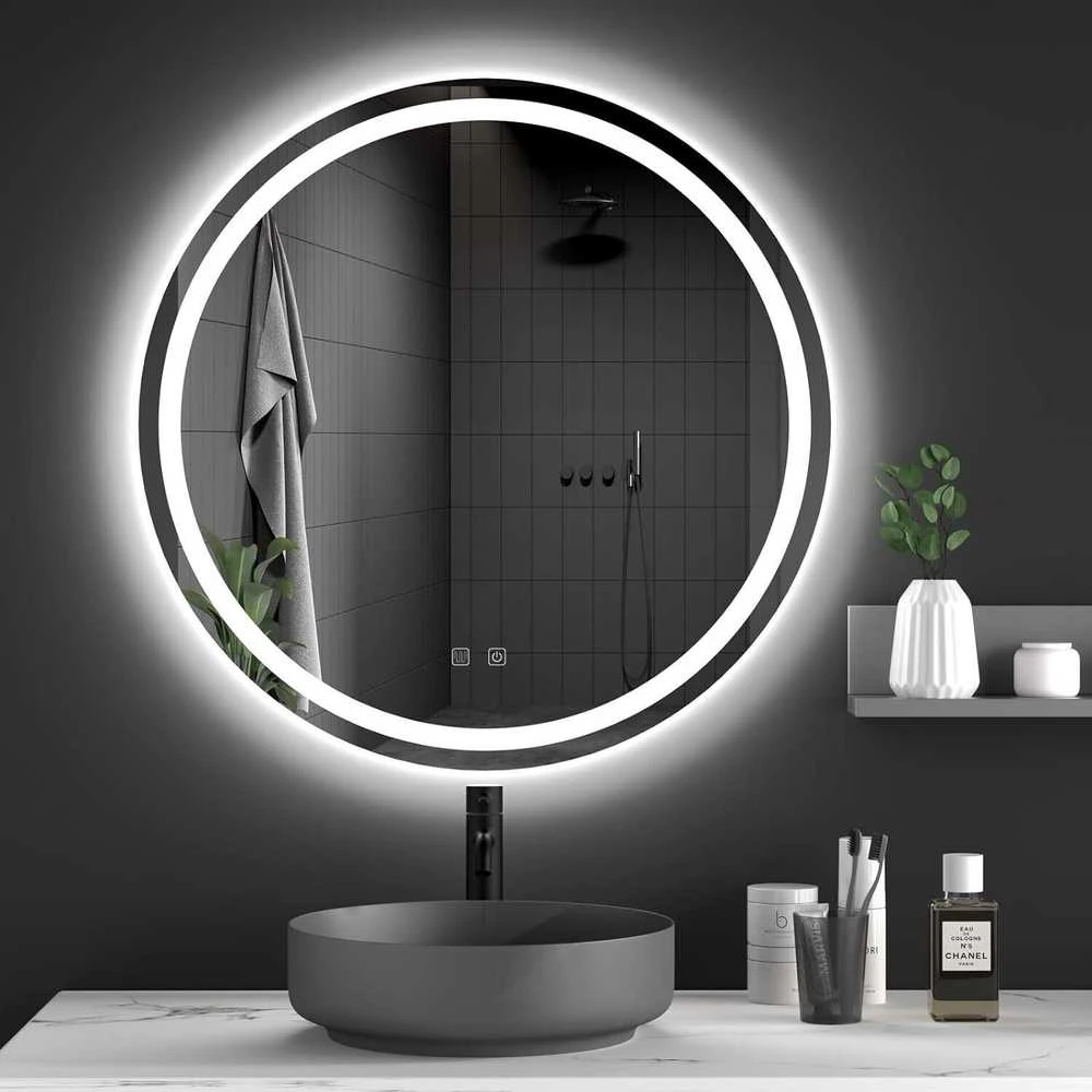 Veidrodis BAS LED, Chrome, 90 cm