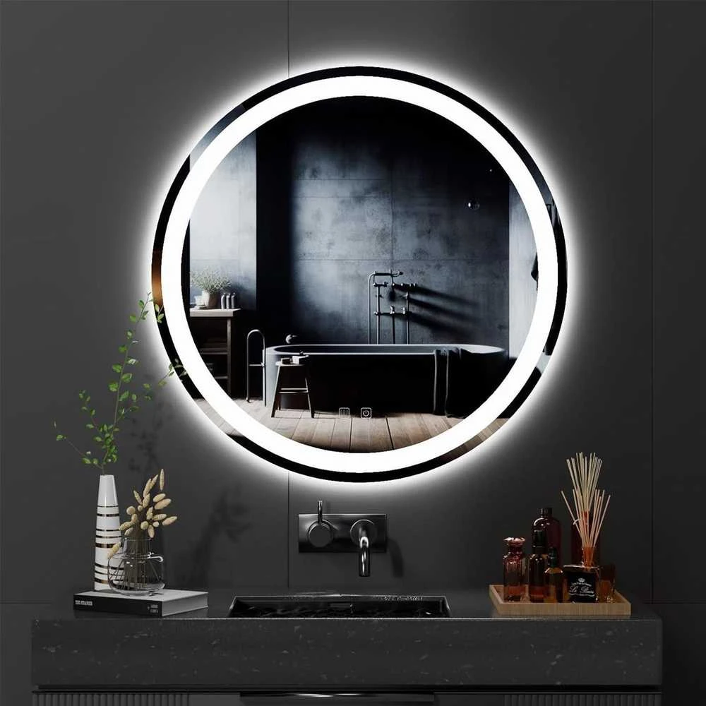 Veidrodis BAS LED, Chrome, 90 cm