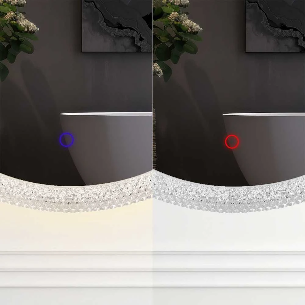 Veidrodis Crystal B LED, 60 cm