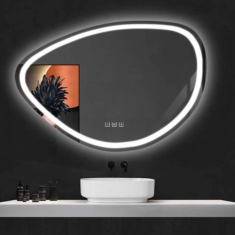 Veidrodis FOG LED, Chrome, 70x100 cm