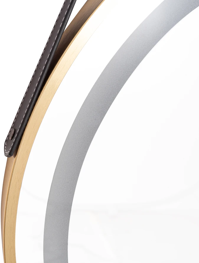 Veidrodis Luma LED, Brushed Gold, 60 cm