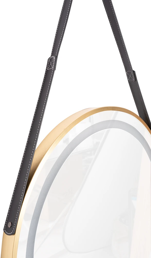 Veidrodis Luma LED, Brushed Gold, 60 cm