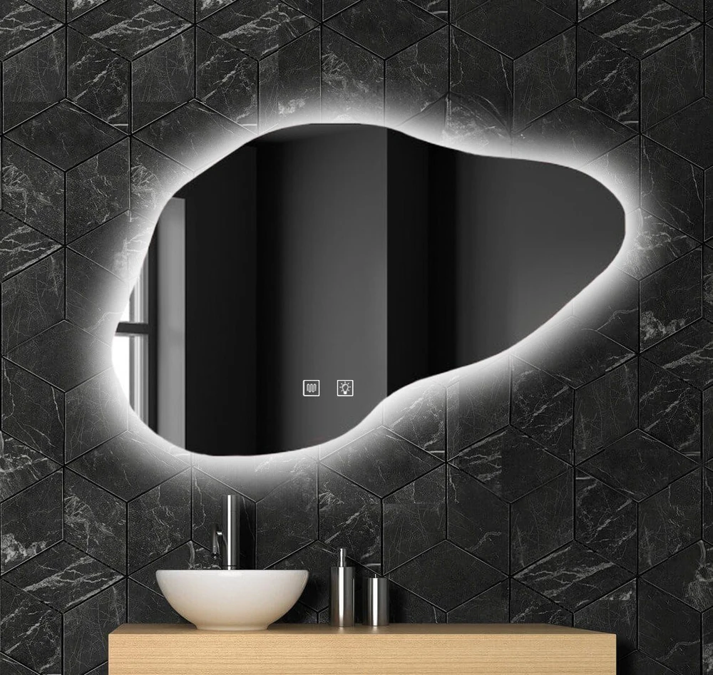 Veidrodis su LED apšvietimu CLOUD B, 100x70 cm