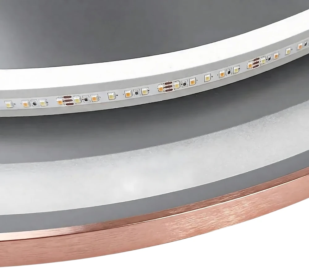 Veidrodis su LED apšvietimu MMJ, 60 cm, copper