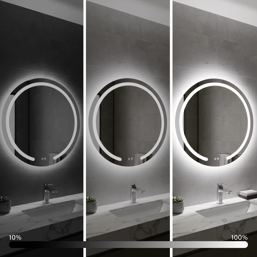 Veidrodis su LED apšvietimu Modern, 90 cm