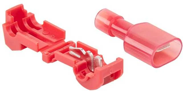 Vejos roboto kontūro laidų jungtys Bradas, 2,7mm, raudona, 4 vnt.