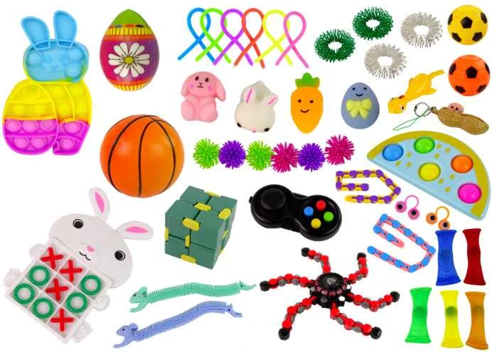 Velykinis žaislų rinkinys Pop It Squishy, 42 vnt.