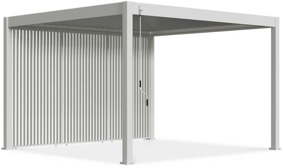 Vertikalios žaliuzės pavėsinėms Pergola ELEGANCE/DELUXE/FUSION 1.3 m, Baltas (123.5 cm)