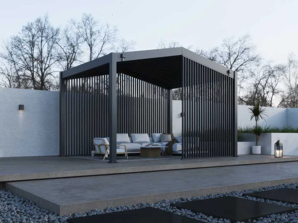 Vertikalių žaliuzių panelė pavėsinei Pergola SUMMIT, 1.88 m, Anthracite