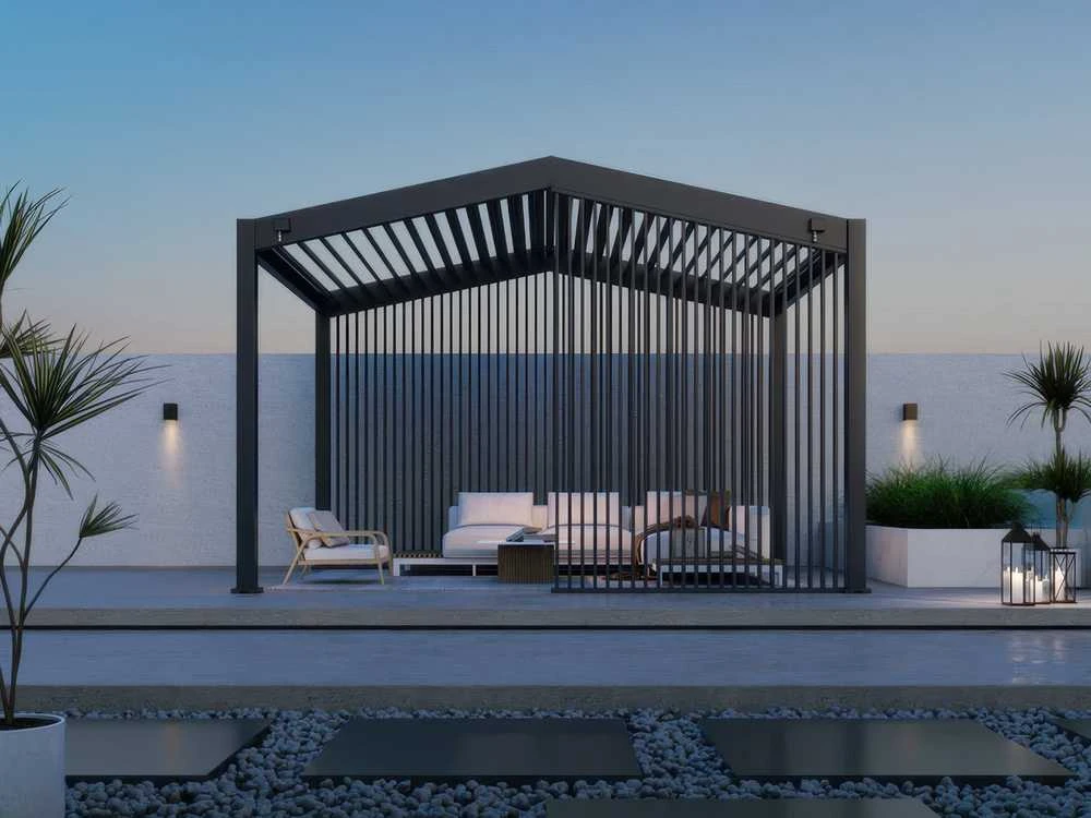 Vertikalių žaliuzių panelė pavėsinei Pergola SUMMIT, 1.88 m, Anthracite
