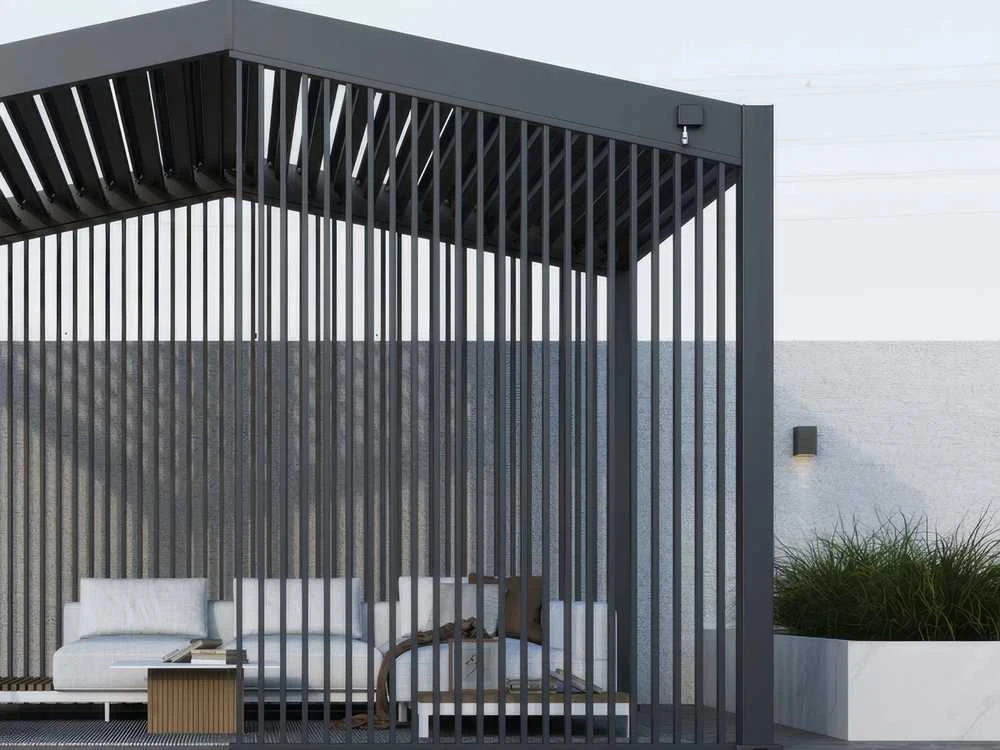 Vertikalių žaliuzių panelė pavėsinei Pergola SUMMIT, 1.88 m, Anthracite