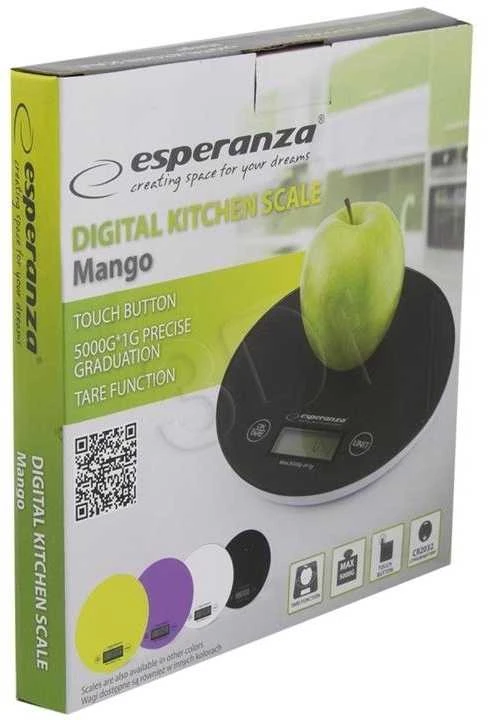 Virtuvinės svarstyklės Mango Esperanza, baltos