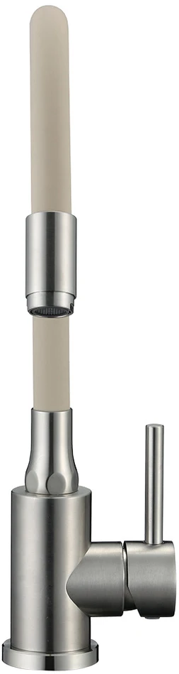 Virtuvinis maišytuvas Kuchinox NAVIRA, B53_461A, Brushed steel/rusvai gelsvas
